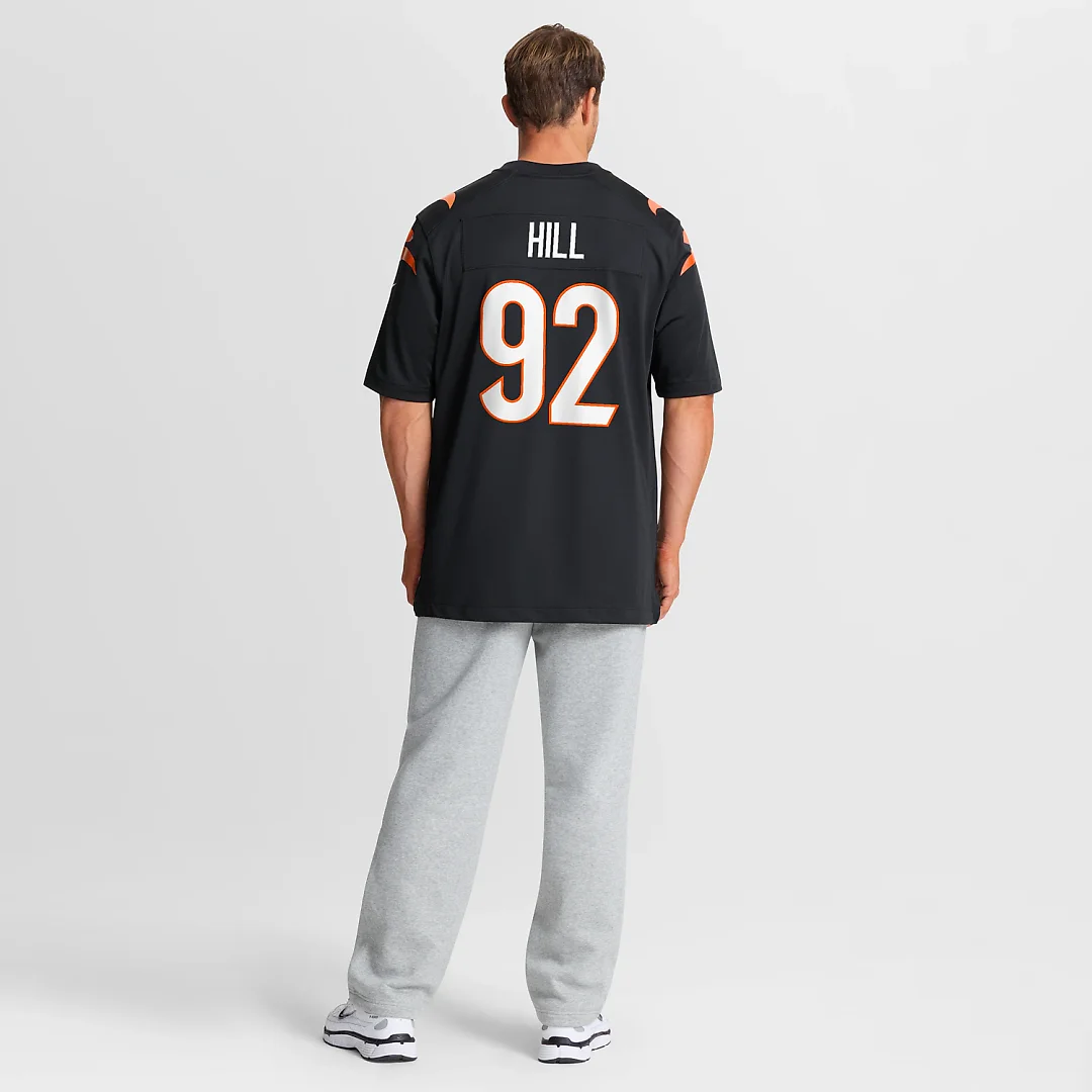 Zennovawear B.J. Hill Cincinnati Bengals Game Jersey - Black