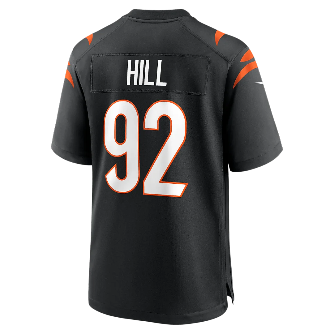 Zennovawear B.J. Hill Cincinnati Bengals Game Jersey - Black