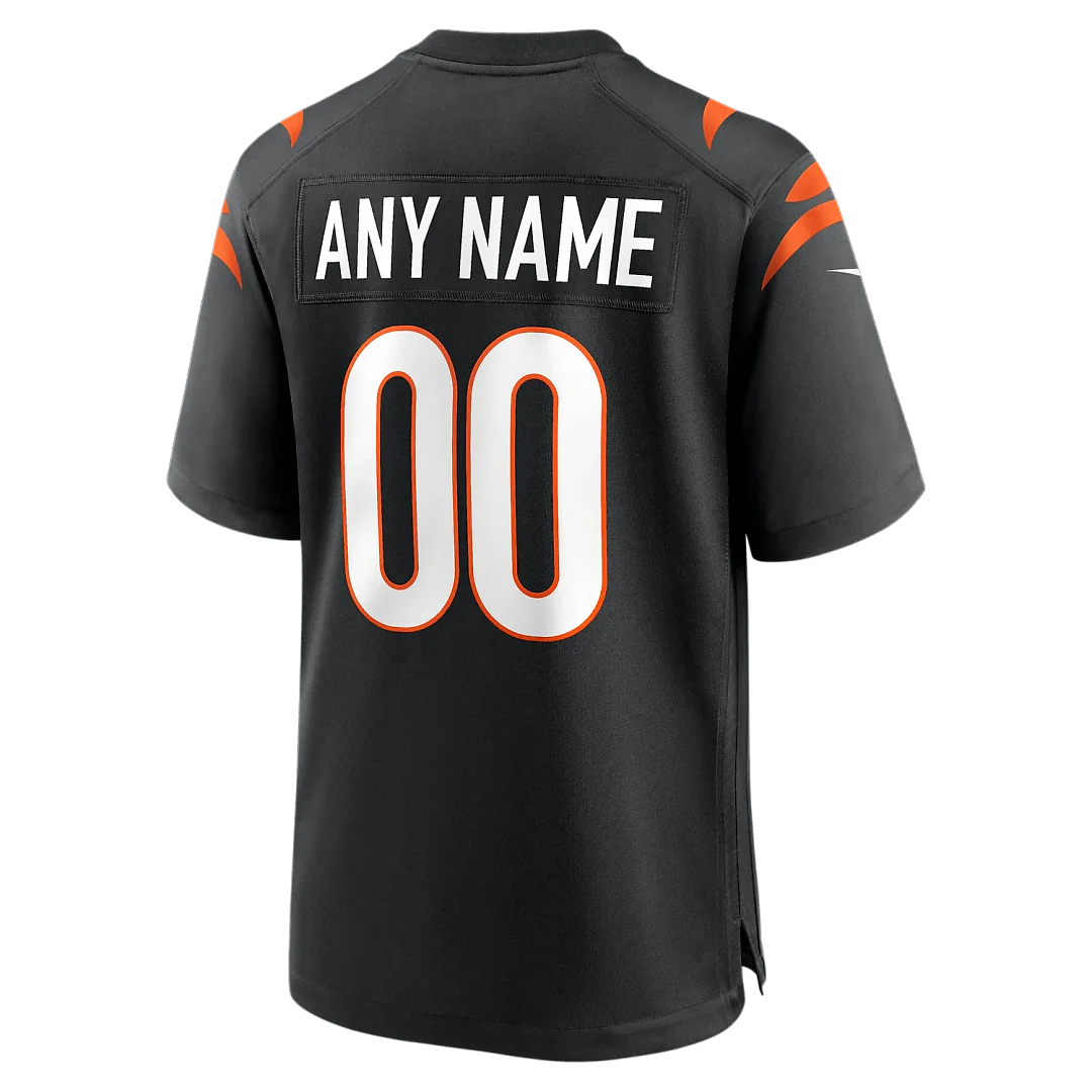 Zennovawear Cincinnati Bengals Game Custom Jersey - Black