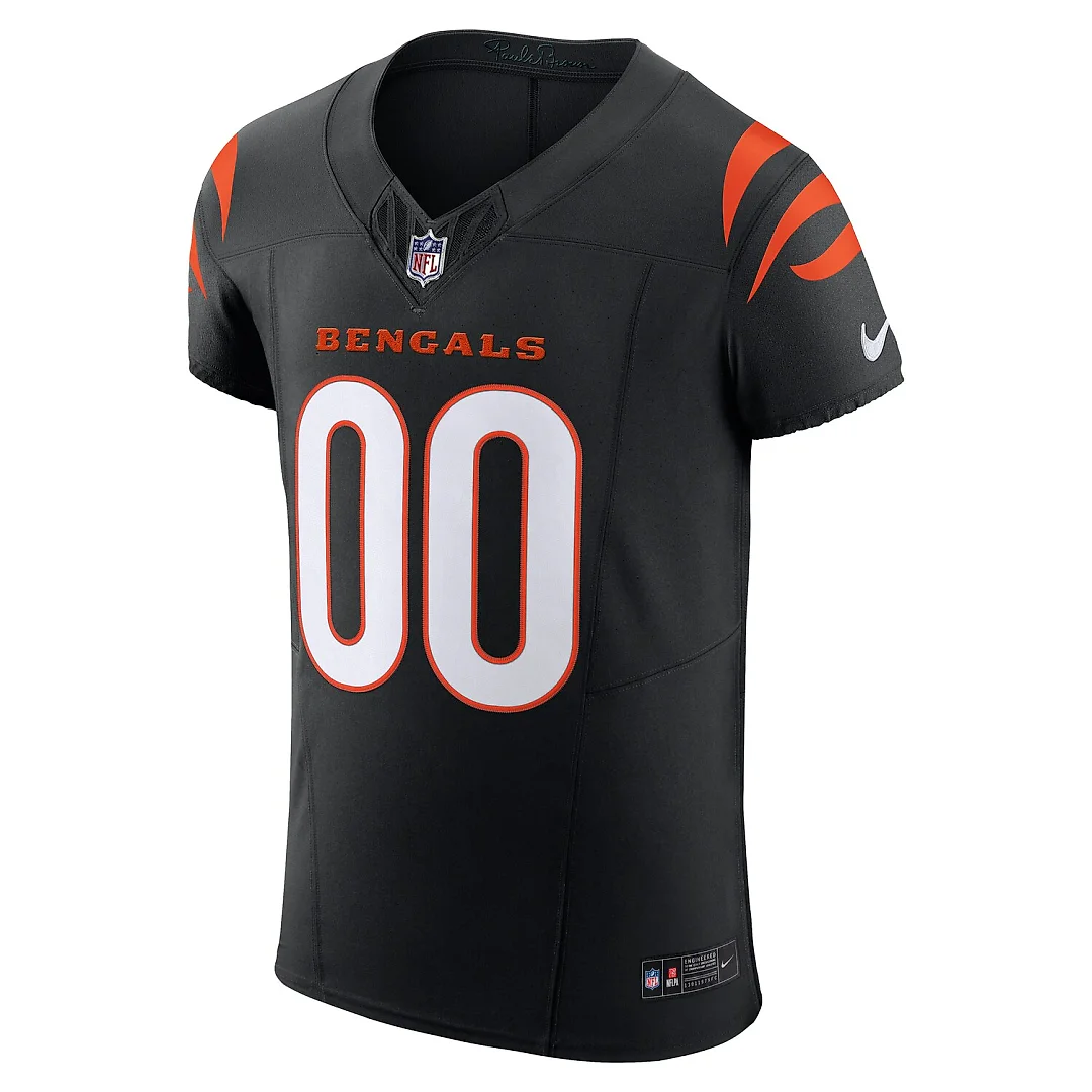 Zennovawear Cincinnati Bengals Team Vapor FUSE. Elite Custom Jersey - Black