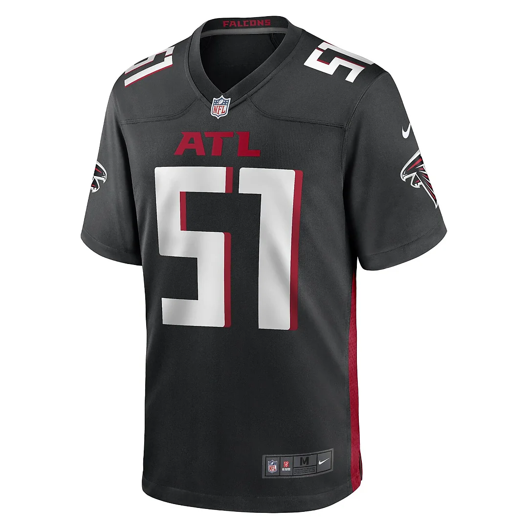 Zennovawear DeAngelo Malone Atlanta Falcons Game Player Jersey - Black