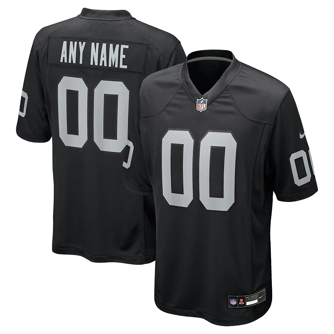Zennovawear Las Vegas Raiders Custom Game Jersey - Black