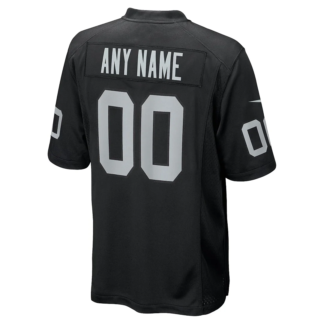 Zennovawear Las Vegas Raiders Custom Game Jersey - Black