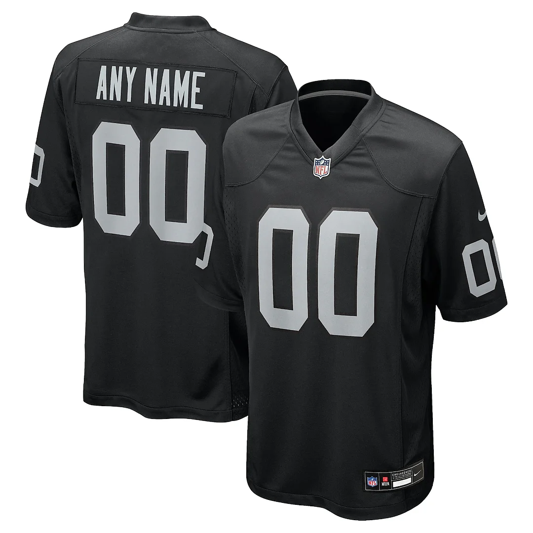 Zennovawear Las Vegas Raiders Custom Game Jersey - Black