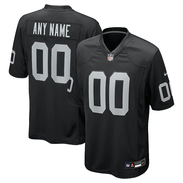 Zennovawear Las Vegas Raiders Custom Game Jersey - Black