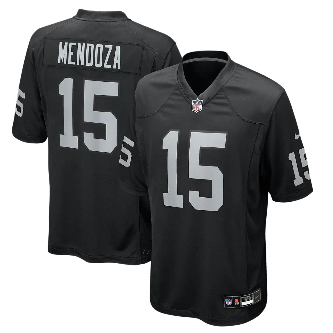 Zennovawear Fernando Mendoza Las Vegas Raiders 2026 NFL Draft First Round Pick No. 1 Team Game Jersey - Black