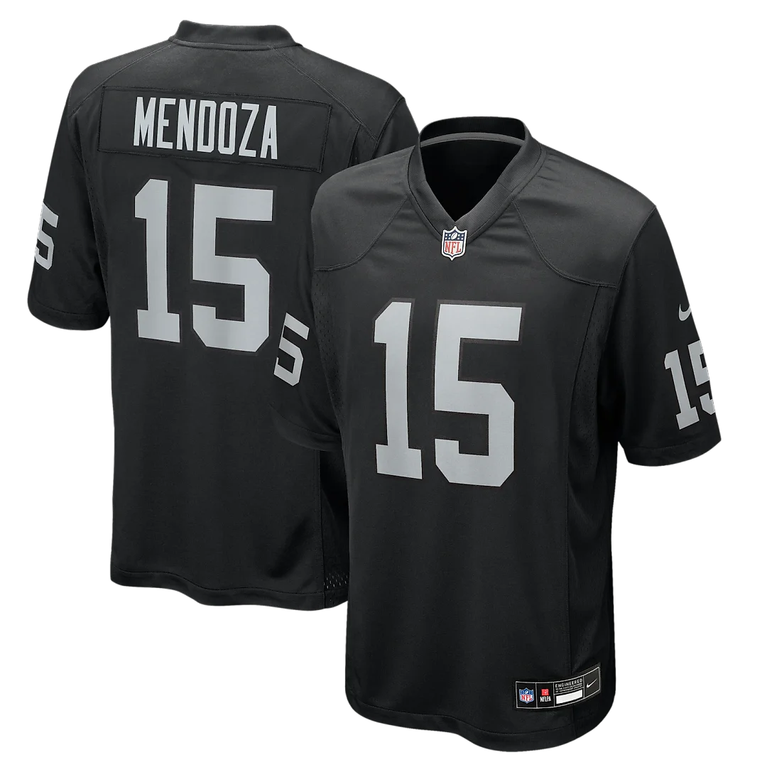 Zennovawear Fernando Mendoza Las Vegas Raiders 2026 NFL Draft First Round Pick No. 1 Team Game Jersey - Black