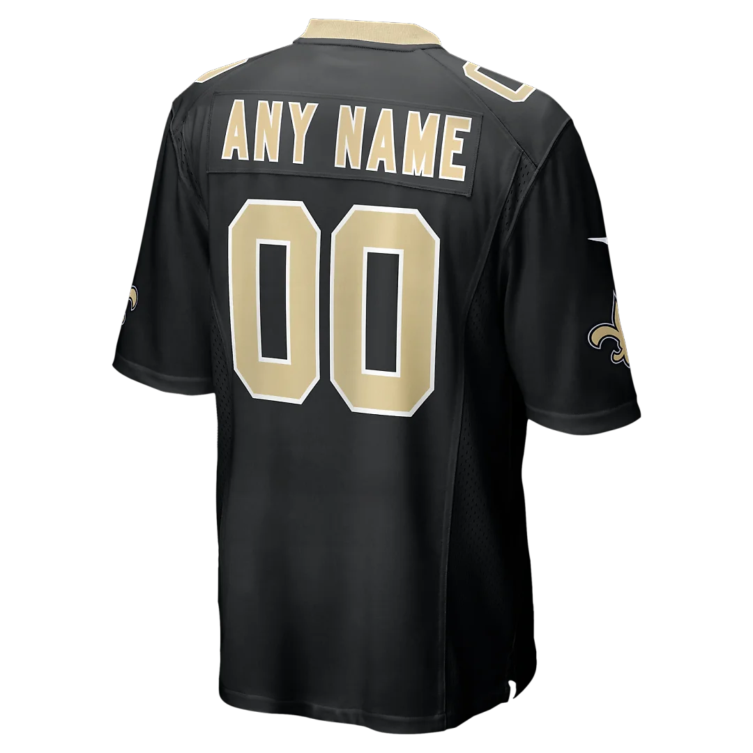Zennovawear New Orleans Saints Custom Game Jersey - Black