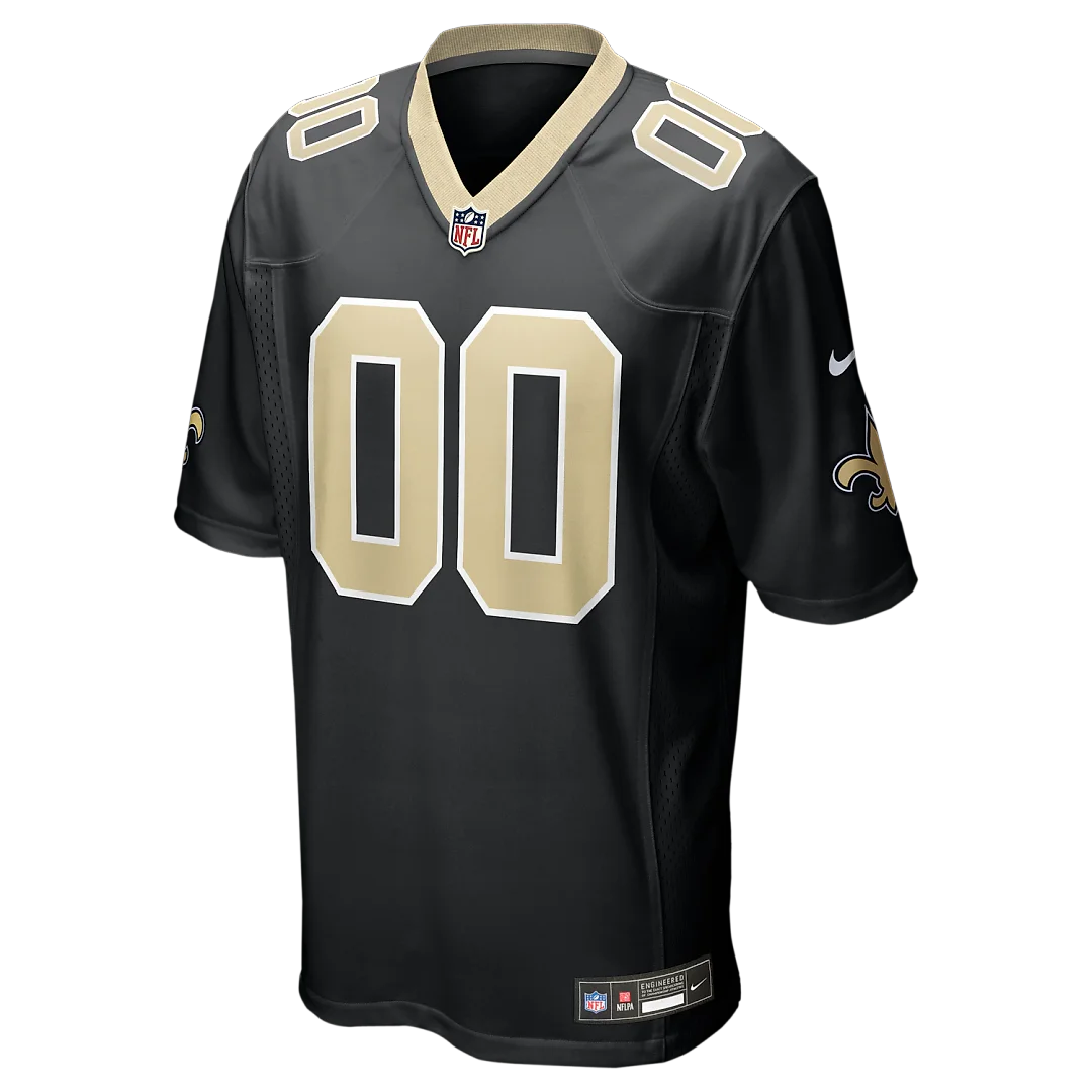 Zennovawear New Orleans Saints Custom Game Jersey - Black