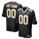 Zennovawear New Orleans Saints Custom Game Jersey - Black