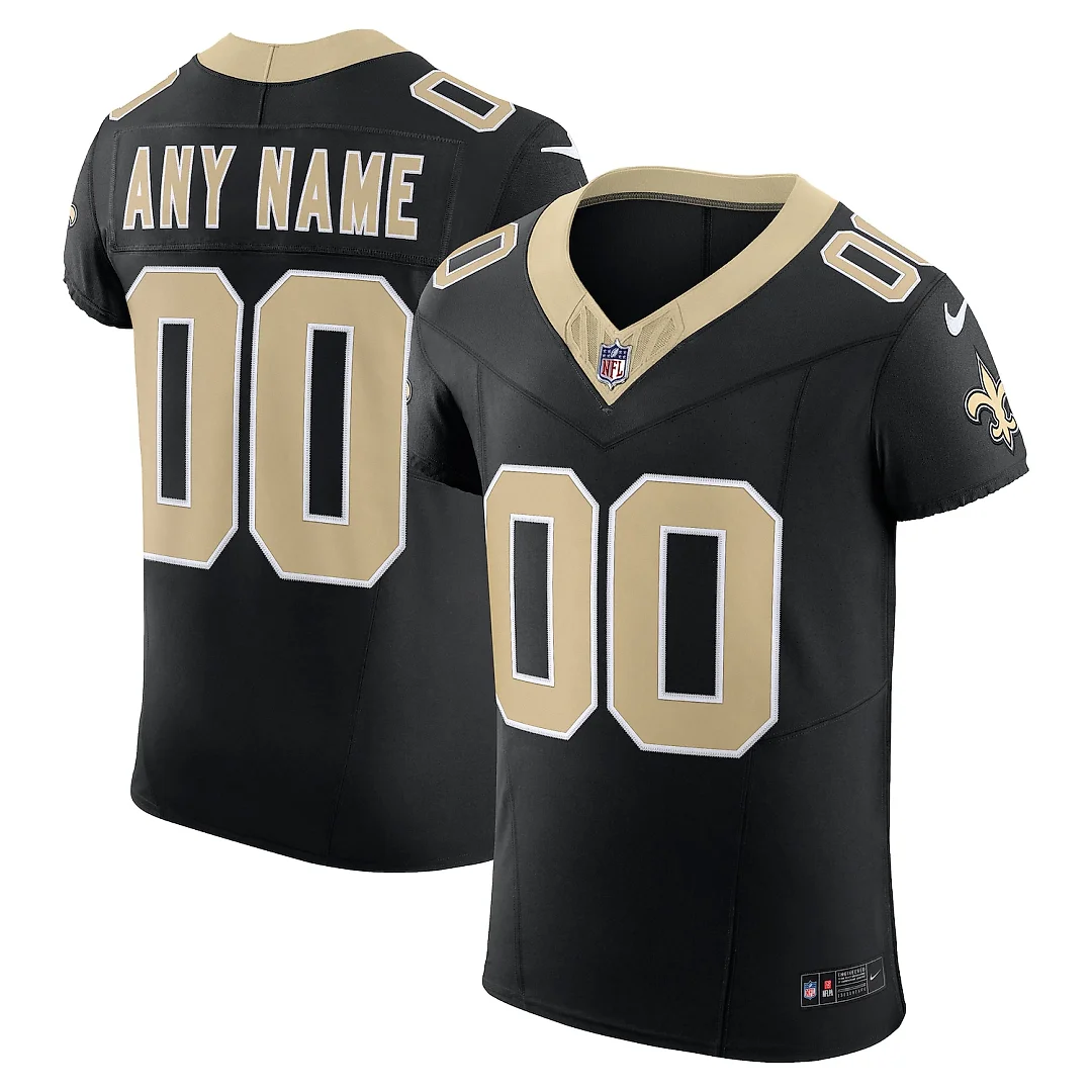 Zennovawear New Orleans Saints Vapor FUSE. Elite Custom Jersey - Black