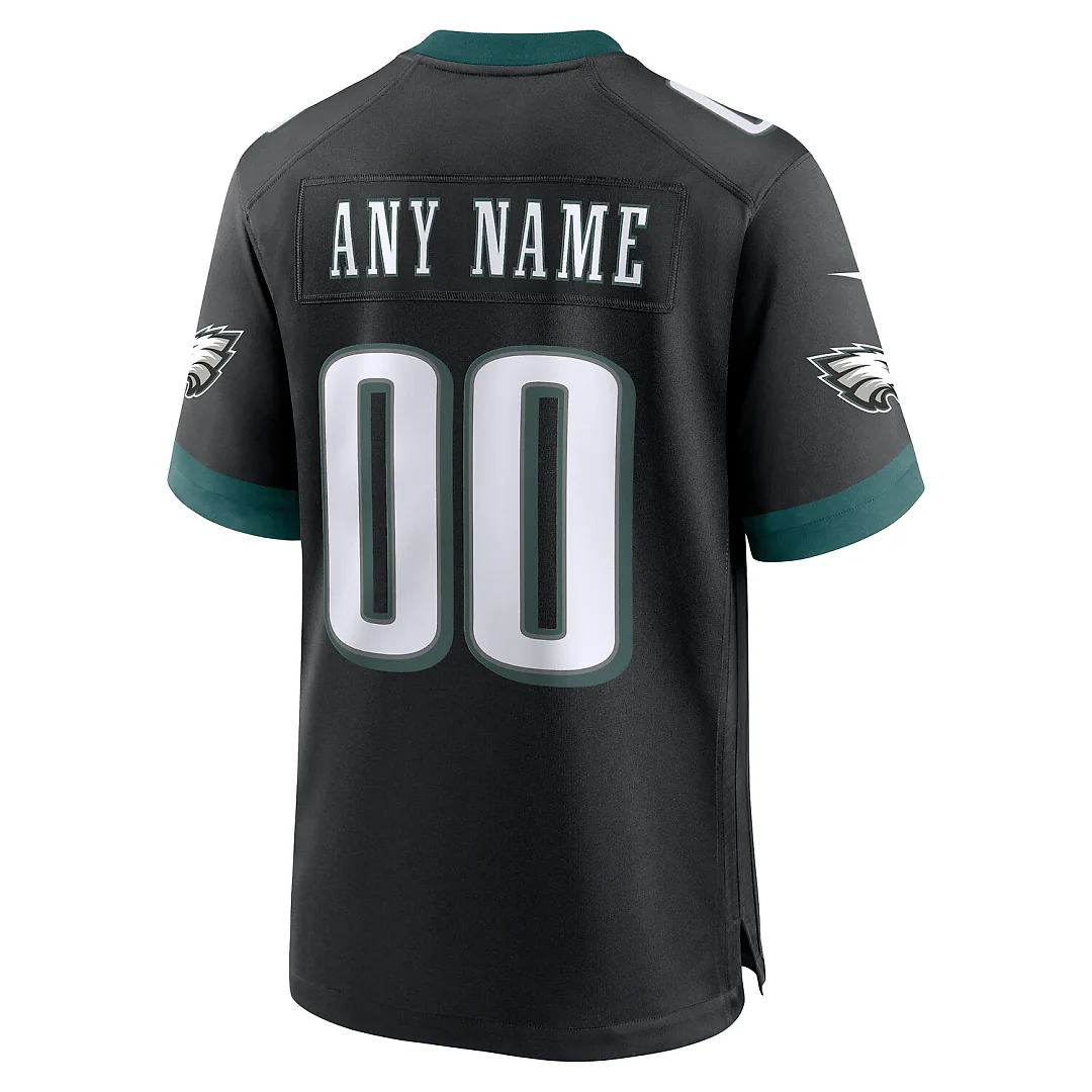 Zennovawear Philadelphia Eagles Alternate Custom Game Jersey - Black