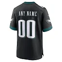 Zennovawear Philadelphia Eagles Alternate Custom Game Jersey - Black