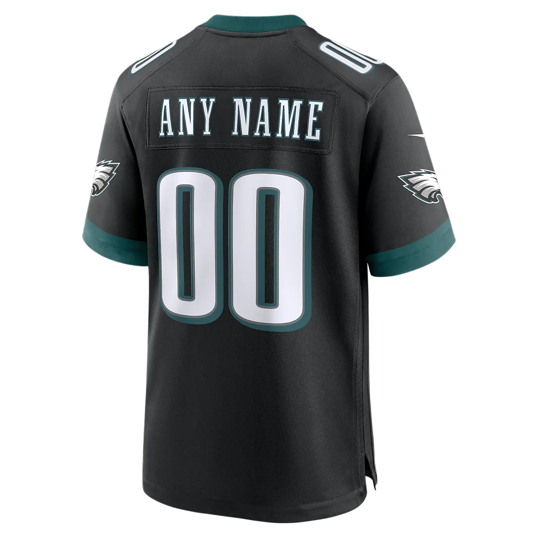 Zennovawear Philadelphia Eagles Alternate Custom Game Jersey - Black