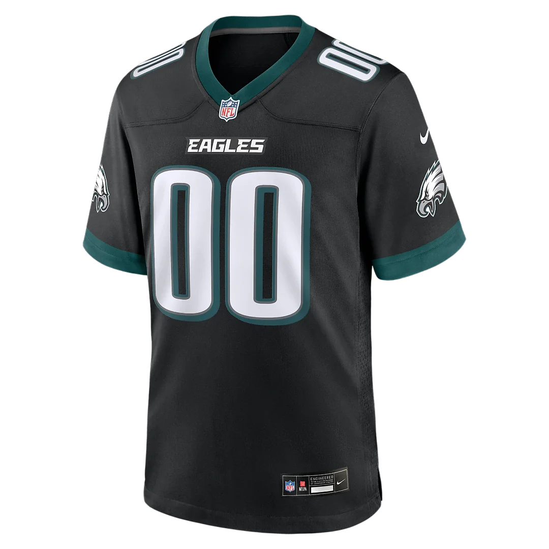 Zennovawear Philadelphia Eagles Alternate Custom Game Jersey - Black