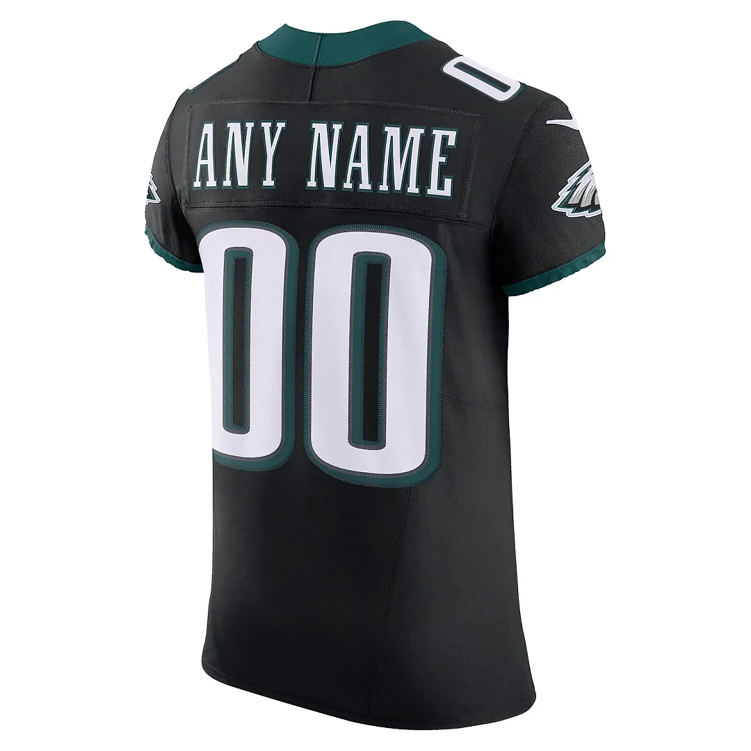 Zennovawear Philadelphia Eagles Alternate Vapor FUSE. Elite Custom Jersey - Black