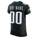 Zennovawear Philadelphia Eagles Alternate Vapor FUSE. Elite Custom Jersey - Black