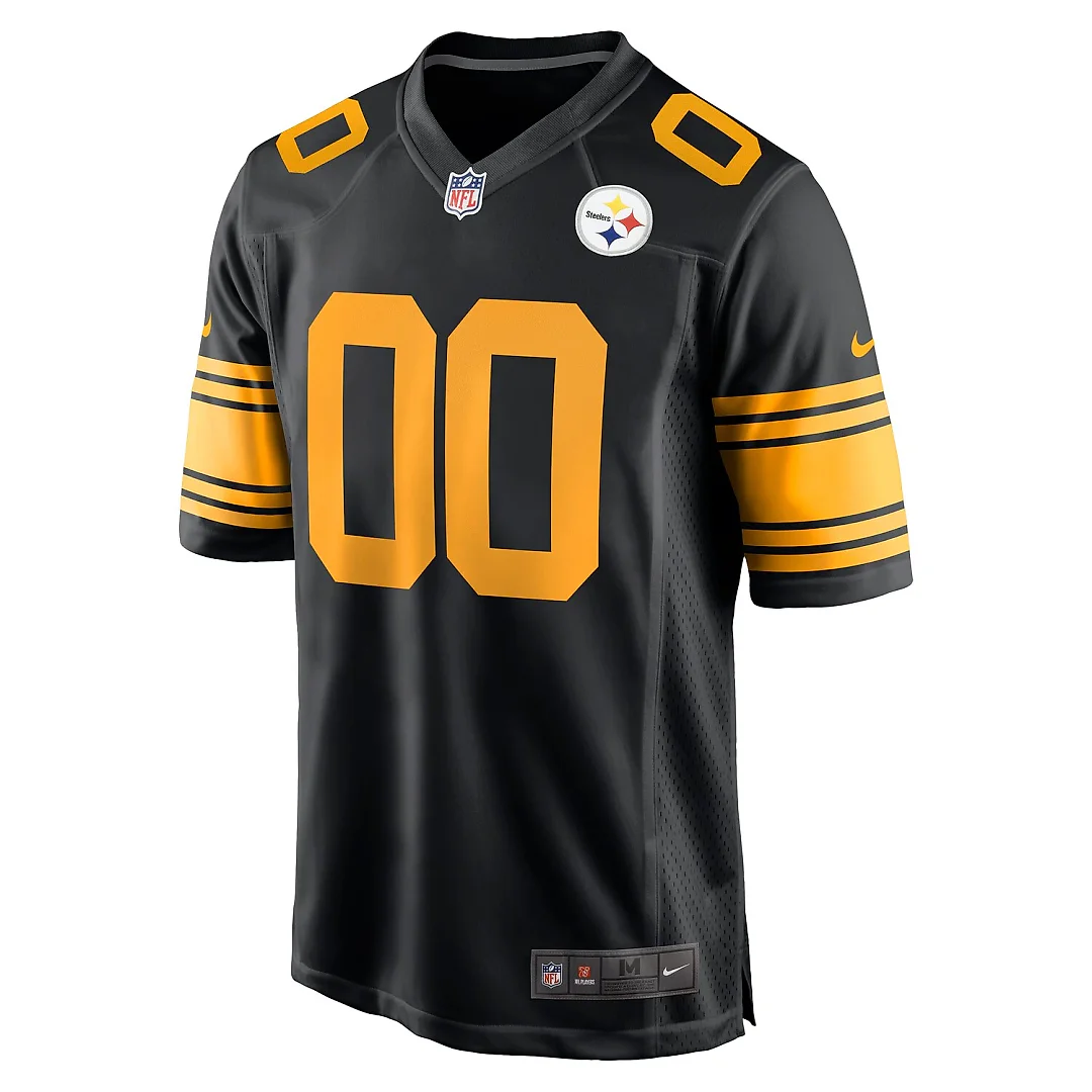 Zennovawear Pittsburgh Steelers Alternate Custom Game Jersey - Black