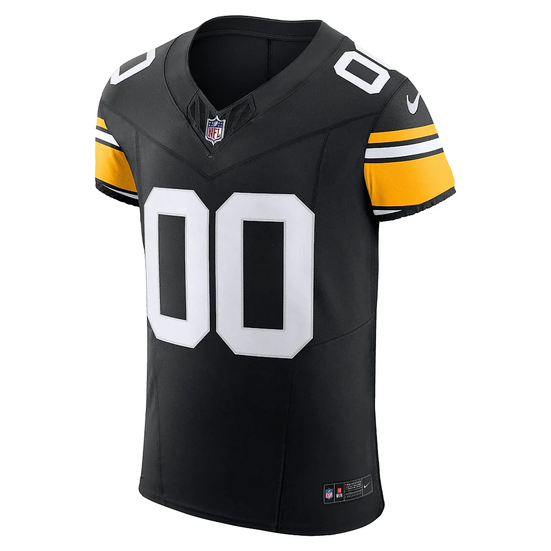 Zennovawear Pittsburgh Steelers Vapor FUSE. Elite Custom Jersey - Black