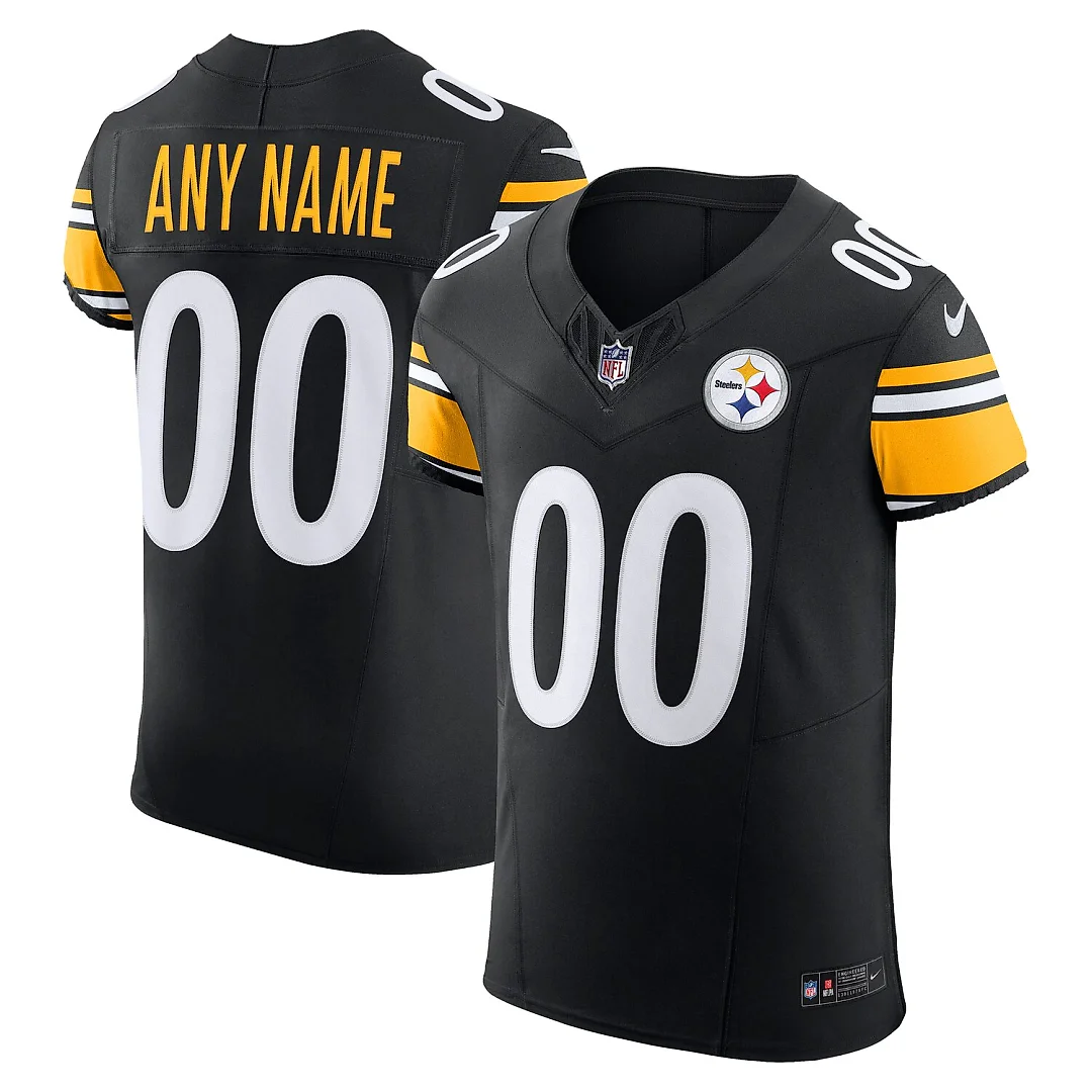 Zennovawear Pittsburgh Steelers Vapor FUSE. Elite Custom Jersey - Black