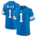 Zennovawear Blake Miller Detroit Lions 2026 NFL Draft First Round Pick No. 17 Team Game Jersey - Blue