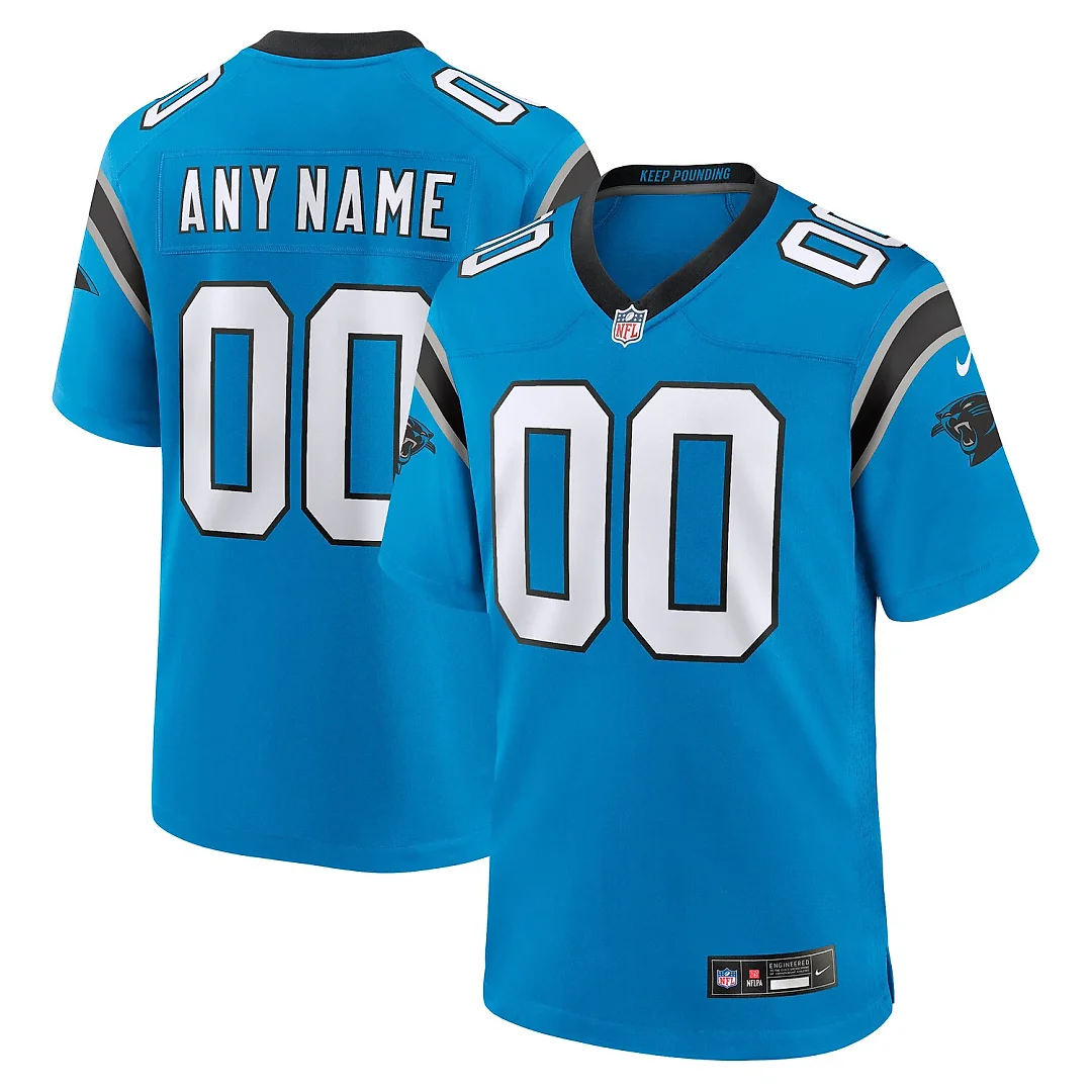 Zennovawear Carolina Panthers Alternate Custom Game Jersey - Blue