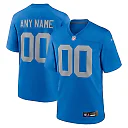 Zennovawear Detroit Lions Alternate Custom Game Jersey - Blue