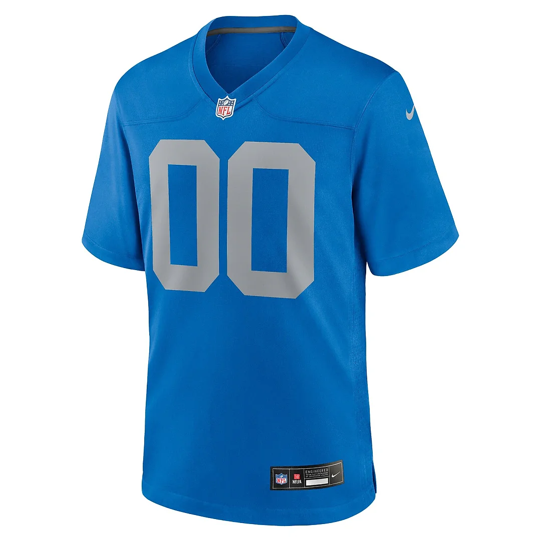 Zennovawear Detroit Lions Alternate Custom Game Jersey - Blue