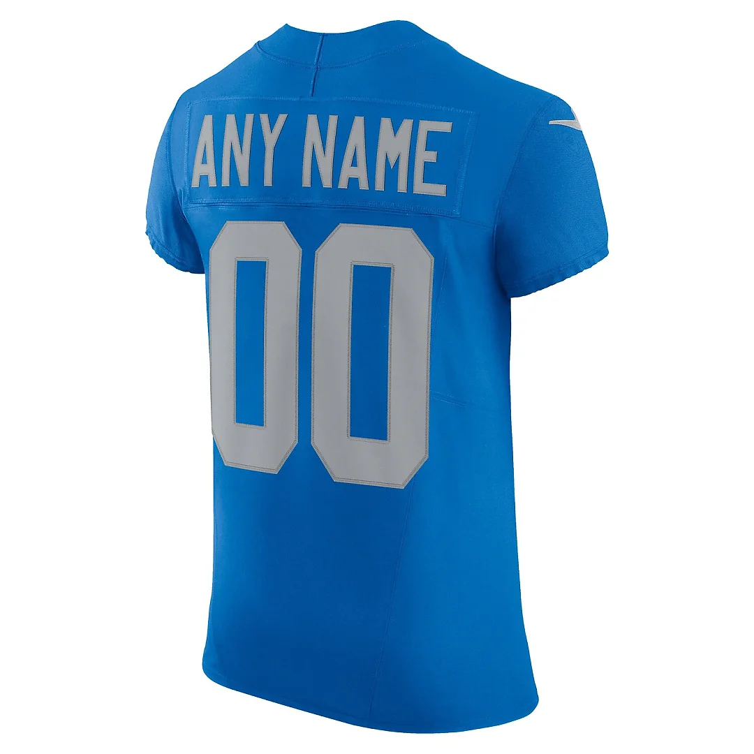 Zennovawear Detroit Lions Alternate Vapor FUSE. Elite Custom Jersey - Blue