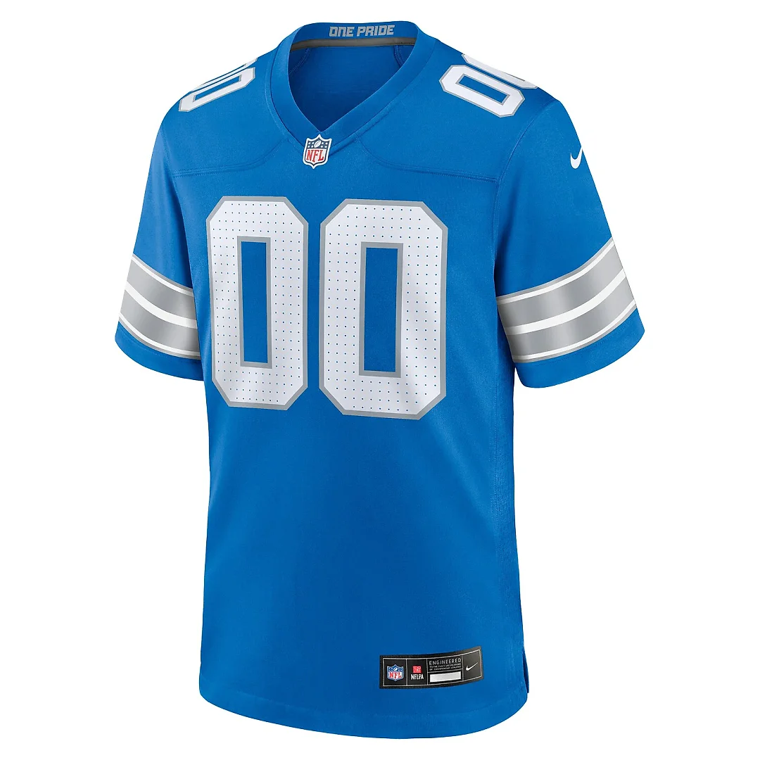 Zennovawear Detroit Lions Custom Game Jersey - Blue