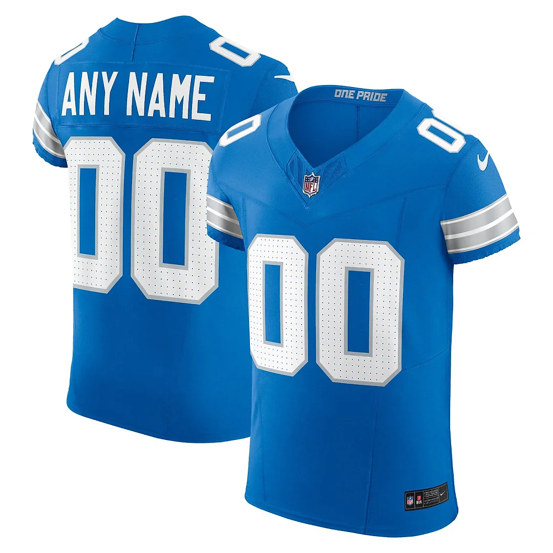 Zennovawear Detroit Lions Team Vapor FUSE. Elite Custom Jersey - Blue