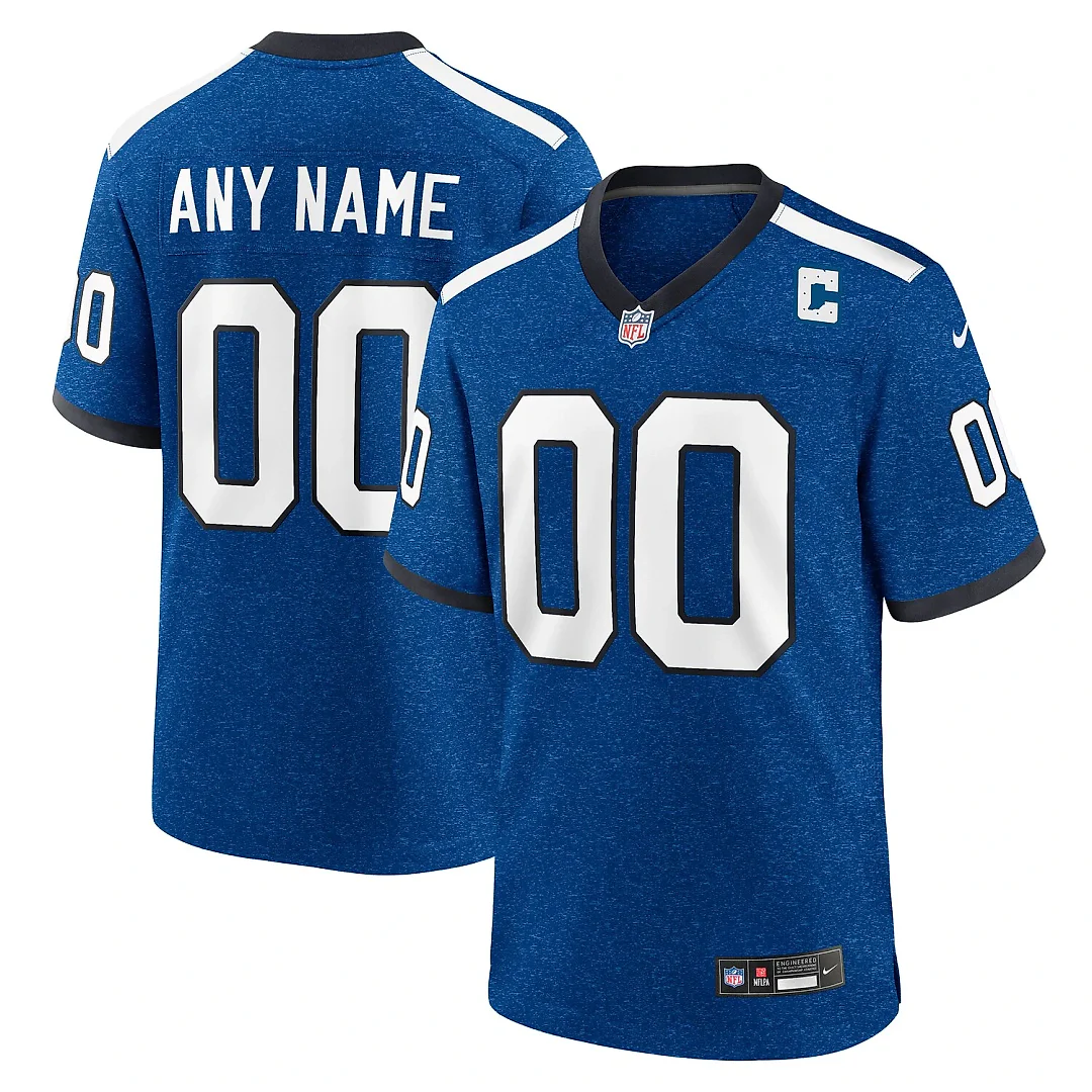 Zennovawear Indiana Nights Indianapolis Colts Alternate Custom Game Jersey - Blue