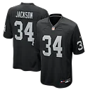 Zennovawear Bo Jackson Las Vegas Raiders Game Retired Player Jersey - Black