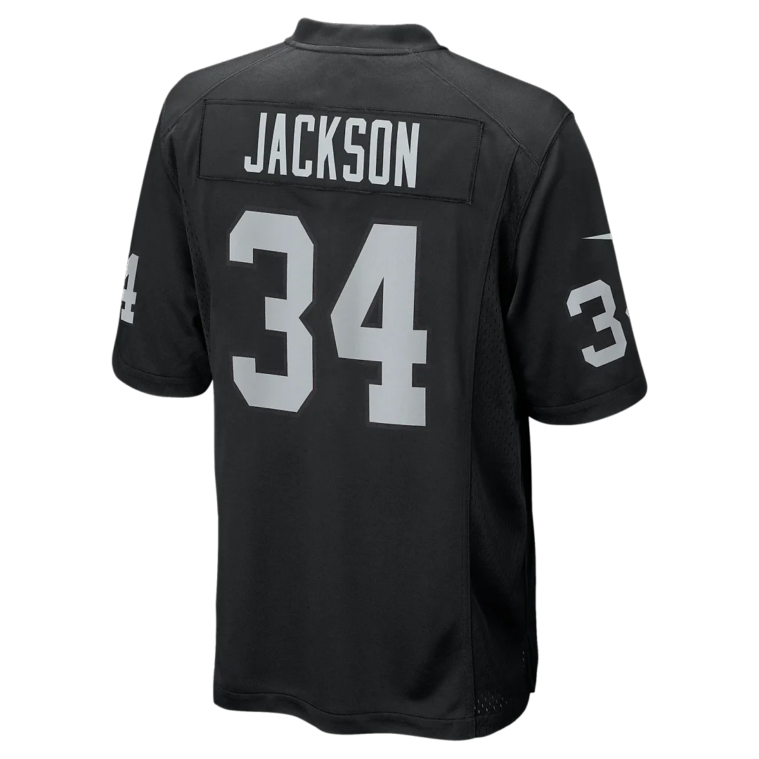 Zennovawear Bo Jackson Las Vegas Raiders Game Retired Player Jersey - Black
