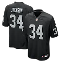 Zennovawear Bo Jackson Las Vegas Raiders Game Retired Player Jersey - Black