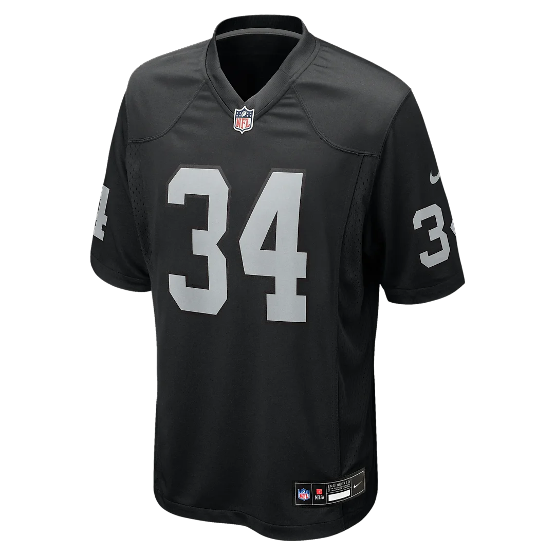 Zennovawear Bo Jackson Las Vegas Raiders Game Retired Player Jersey - Black