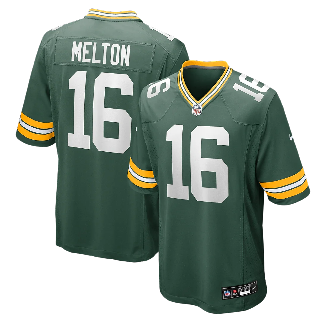 Zennovawear Bo Melton Green Bay Packers Team Game Jersey - Green
