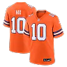Zennovawear Bo Nix Denver Broncos Mile High Collection 1977 Throwback Player Game Jersey - Orange