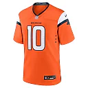 Zennovawear Bo Nix Denver Broncos Player Game Jersey - Orange