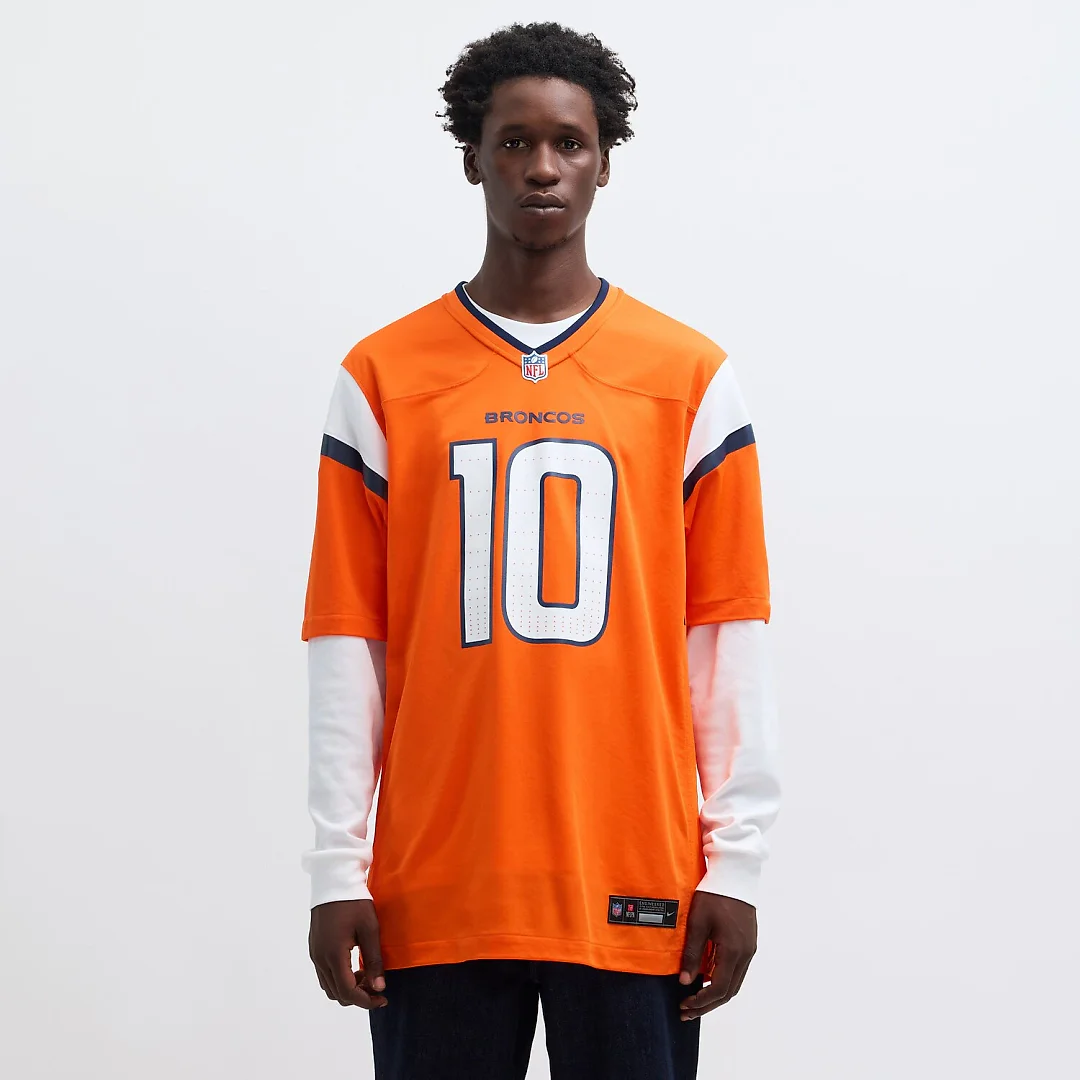 Zennovawear Bo Nix Denver Broncos Player Game Jersey - Orange