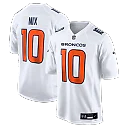 Zennovawear Bo Nix Denver Broncos Tundra Fashion Game Jersey - White