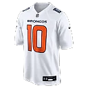Zennovawear Bo Nix Denver Broncos Tundra Fashion Game Jersey - White