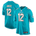 Zennovawear Bob Griese Miami Dolphins Game Retired Player Jersey - Aqua