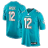 Zennovawear Bob Griese Miami Dolphins Game Retired Player Jersey - Aqua