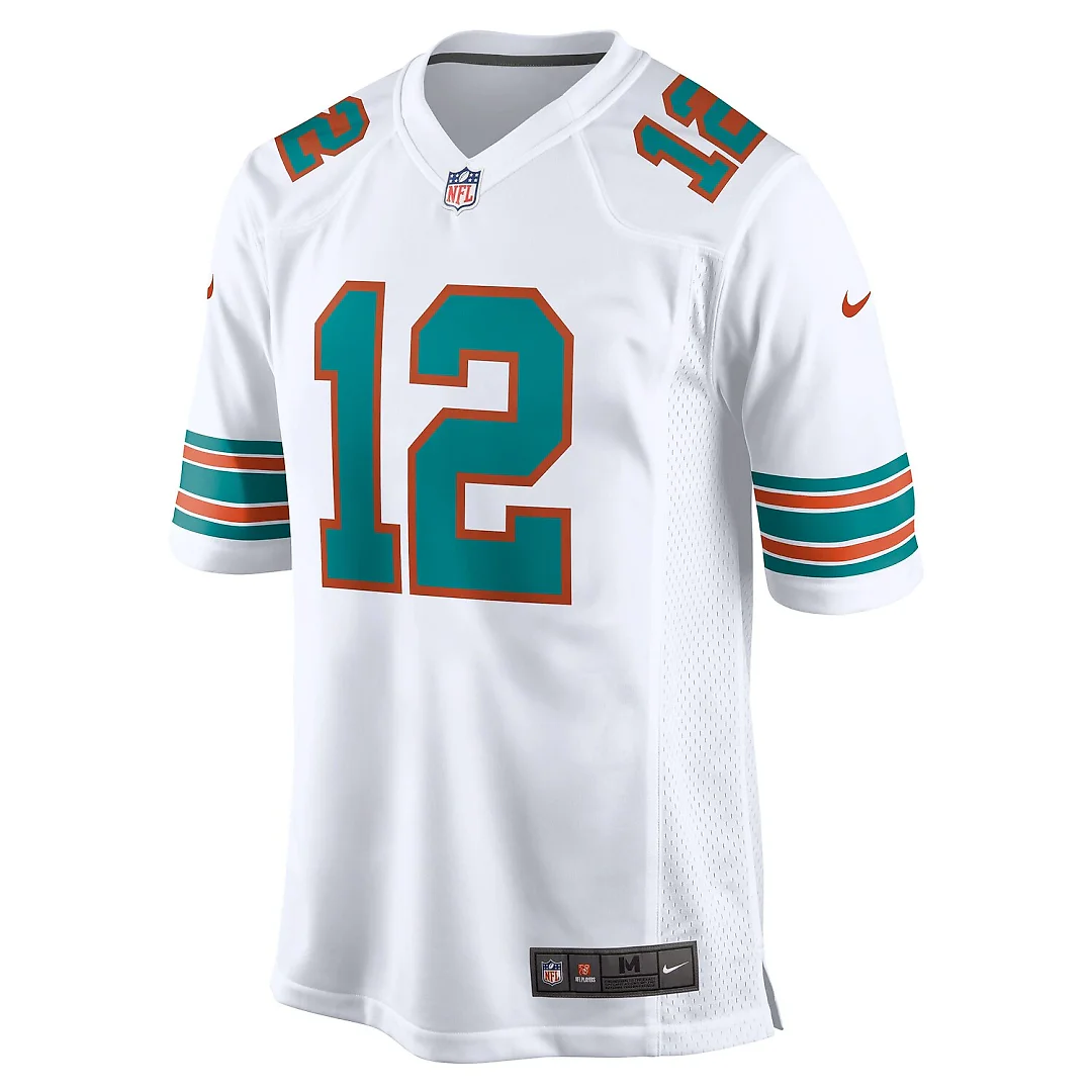 Zennovawear Bob Griese Miami Dolphins Retired Player Jersey - White
