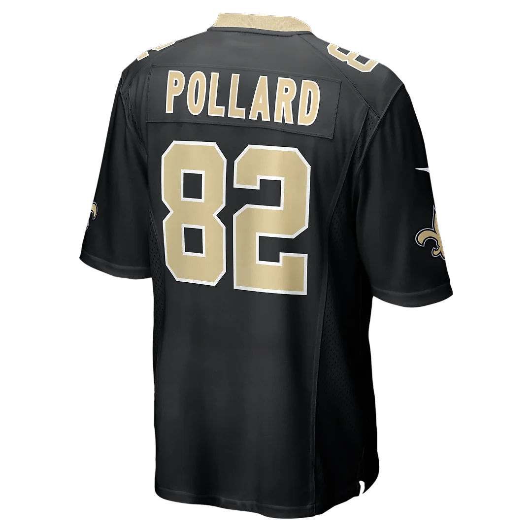 Zennovawear Bob Pollard New Orleans Saints Game Retired Player Jersey - Black