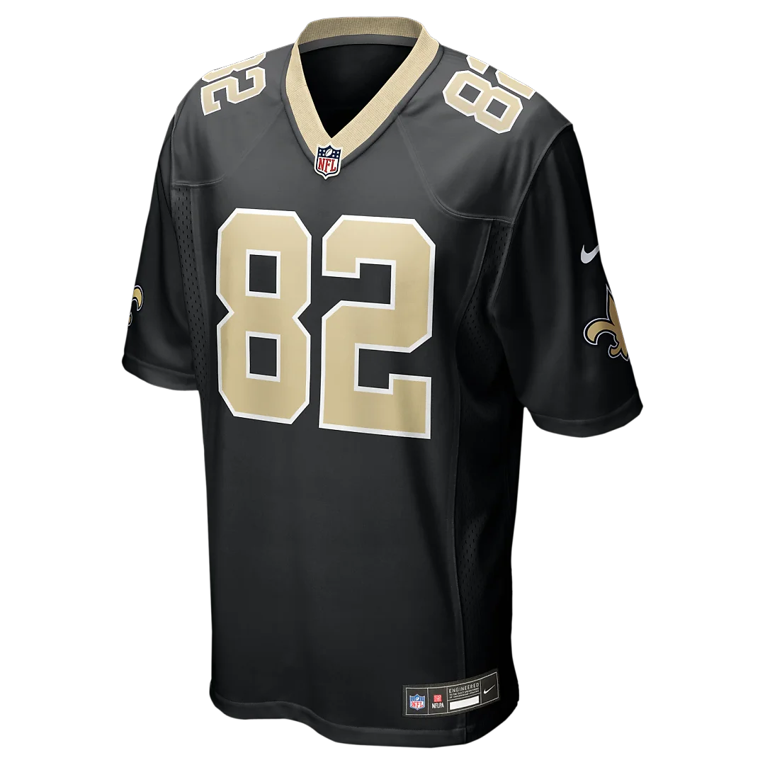 Zennovawear Bob Pollard New Orleans Saints Game Retired Player Jersey - Black