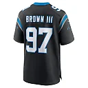 Zennovawear Bobby Brown III Carolina Panthers Team Game Jersey - Black