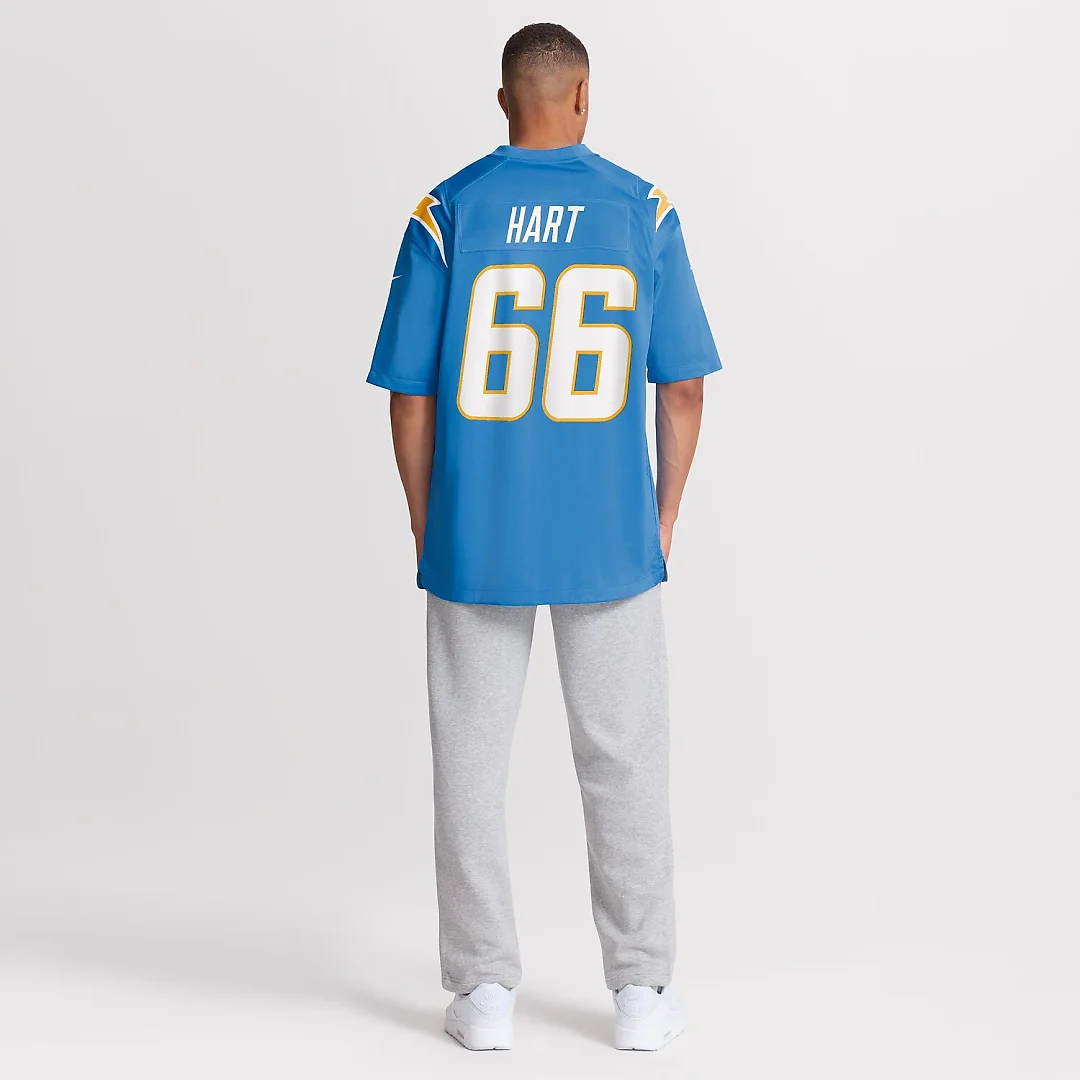 Zennovawear Bobby Hart Los Angeles Chargers Team Game Jersey - Powder Blue