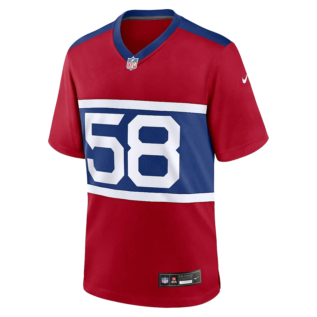 Zennovawear Bobby Okereke New York Giants Alternate Player Game Jersey - Century Red